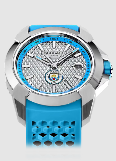 Jacob & Co EX130.20.AA.AA.A EPIC X SPORT EDITION MANCHESTER CITY TITANIUM replica watch